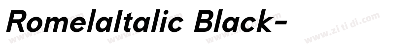 RomelaItalic Black字体转换 RomelaItalic Black字体转换